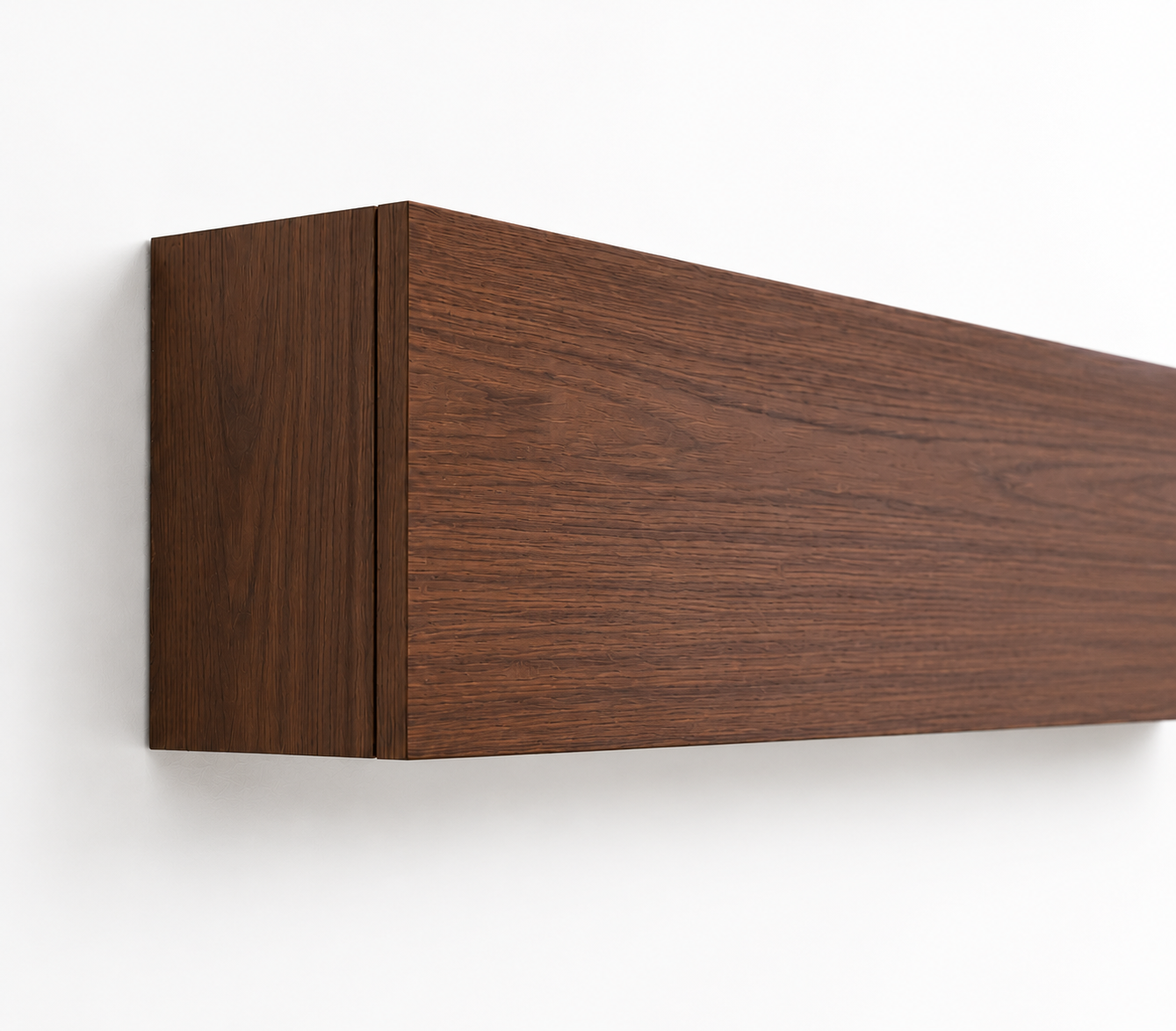 Premium Wooden Box Mosquito Net - Walnut Finish