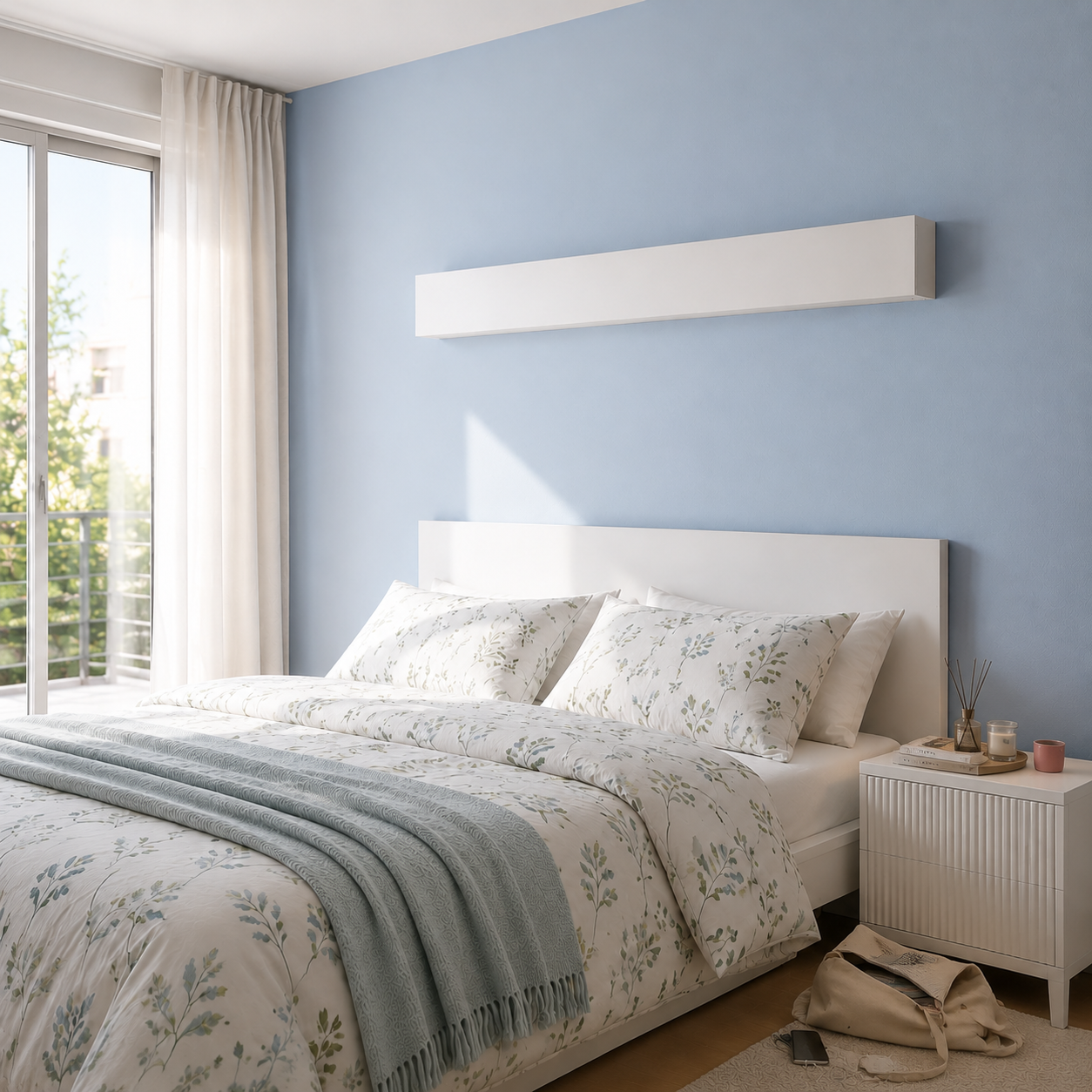 Premium Wooden Box Mosquito Net - White